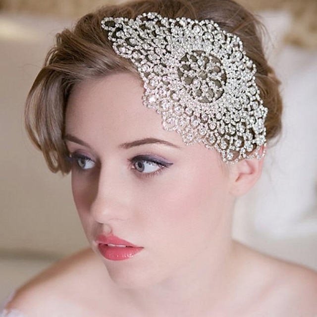  gyönyörű strassz esküvői / party headpieces / homlokát ékszerek crystyals