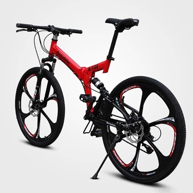  Mountain Bike Cycling 21 Speed 26 Inch / 700CC Double Disc Brake Springer Fork Full Suspension Ordinary / Standard Carbon / Aluminium Alloy