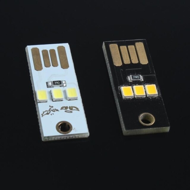  ultra-kleine ultra-dunne mini-usb lamp toetsenbord lamp beweging vermogen voor Arduino (2 stuks)