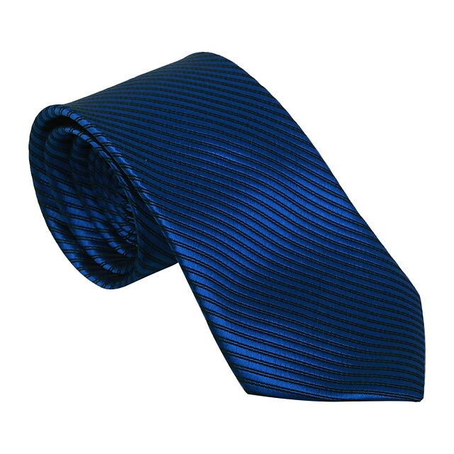  黒&ブルーストライプのネクタイ