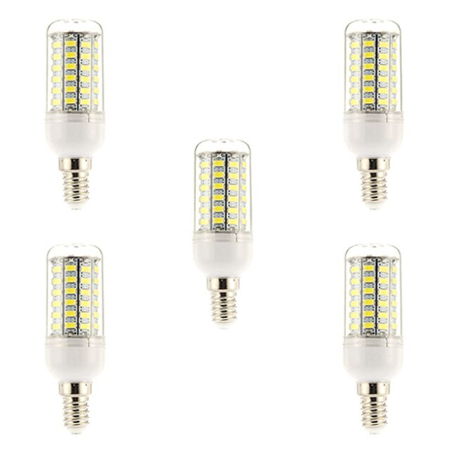  E14 LED лампы накаливания 69 светодиоды SMD 5730 Естественный белый 1500lm 6000-6500K AC 220-240V 