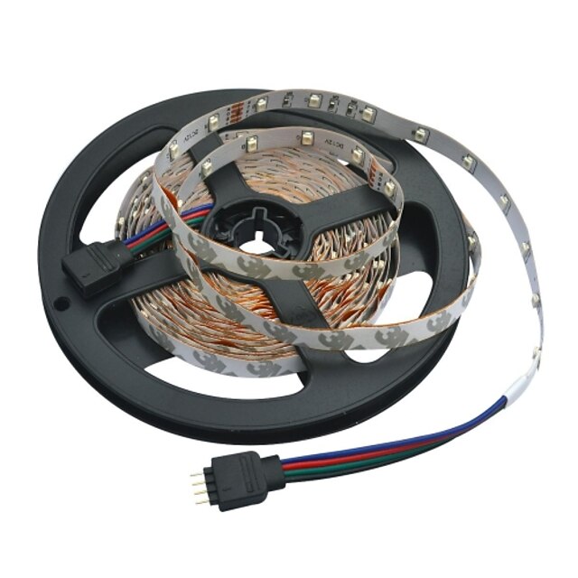  JIAWEN 5m Flexibla LED-ljusslingor 300 lysdioder 3528 SMD RGB Klippbar / Lämplig för fordon / Självhäftande 12 V 1st / IP44