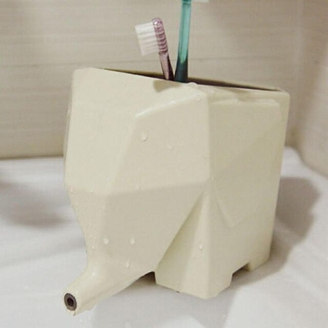 Lovely Elephant Bathroom Toothbrush Storage Rack 2023 US 13.49