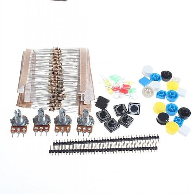  универсальные углерода Resisters + поворотные потенциометры комплект деталей для Arduino