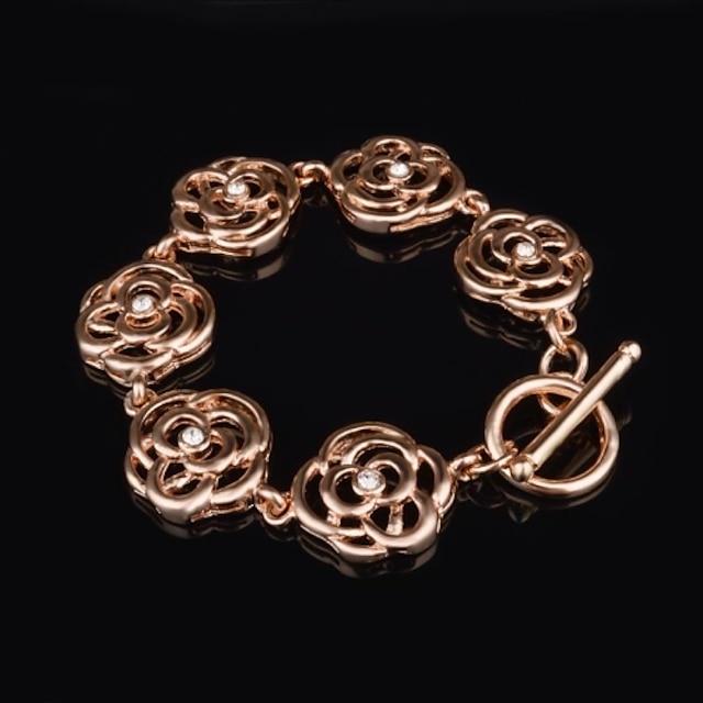  Women's Fashion Hollow Out Rose Bracelet