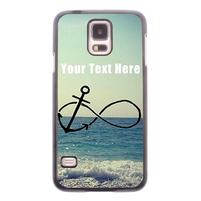  Personalized Phone Case - Anchor and Beach Design Metal Case for Samsung Galaxy S5 I9600