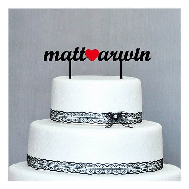  Cake Toppers Personalized Wood Cake Topper