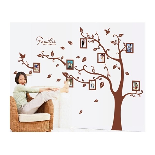  Photo Stickers - Plane Wall Stickers Botanical / Cartoon Living Room / Bedroom / Bathroom / Washable / Removable
