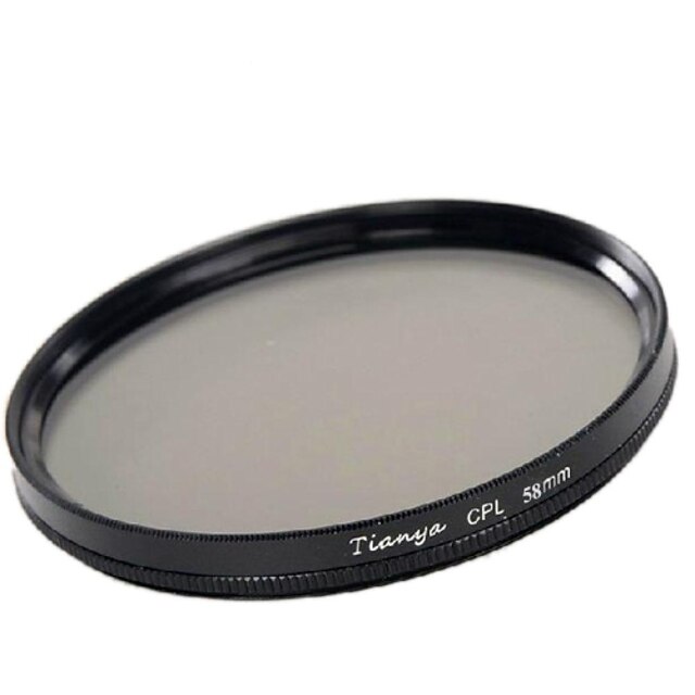  TIANYA® 58mm CPL Circular Polarizer Filter for Canon 650D 700D 600D 550D 500D 60D 18-55mm Lens