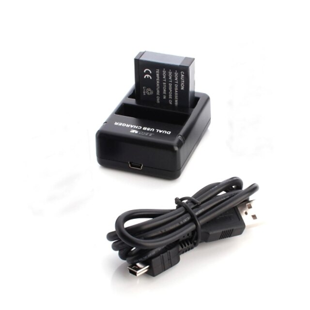  Accessories Battery Charger Battery High Quality For Action Camera Gopro 4 Gopro 2 Sports DV Plastic