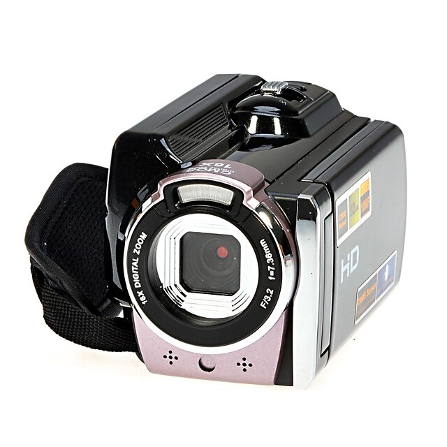  rich® 1080p câmara de vídeo digital Full HD 16x zoom digital dv kit câmera preta