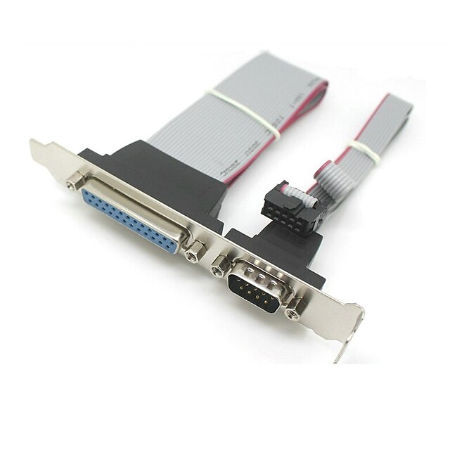  com סיכת DB9 הסידורי עם כבל LPT מקביל סיכת DB25 עם הסוגר כותרת חריץ PCI