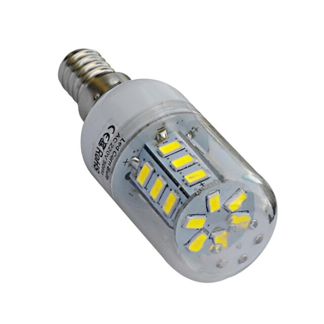  1pc 4 W LED Corn Lights 320-360lm E14 T 24 LED Beads SMD 5730 Warm White Cold White 220-240 V