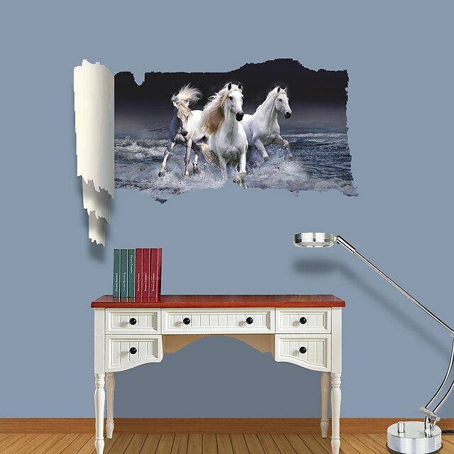  Animals Fashion Wall Stickers 3D Wall Stickers Decorative Wall Stickers Material Removable Home Decoration Wall Decal