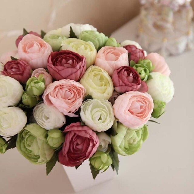  Искусственные Цветы 1 Филиал Цветы Розы Букеты на стол