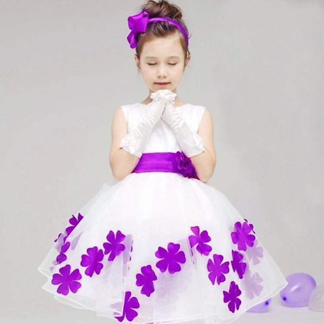  Girls' Sleeveless Floral 3D Printed Graphic Dresses Floral Cotton Dress Summer Toddler Slim