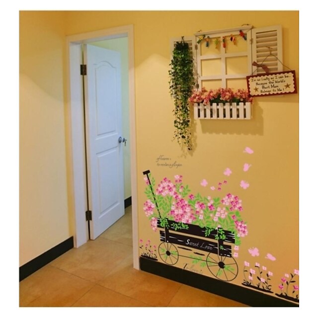  Декоративные наклейки на стены - Простые наклейки Животные / ботанический Гостиная / Спальня / Ванная комната / Съемная