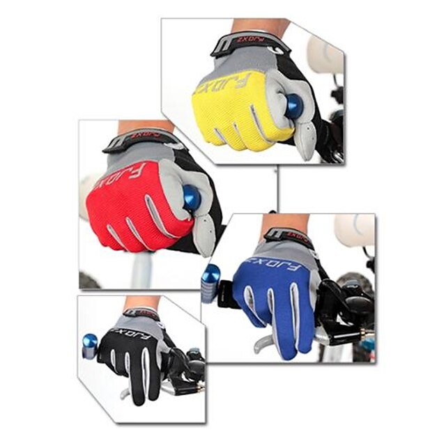  FJQXZ Sports Gloves Bike Gloves / Cycling Gloves Wearable Breathable Wearproof Anti-skidding Shockproof Full-finger Gloves Lambskin