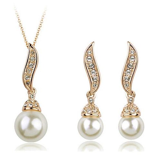  مجموعات المجوهرات ( أبيض ) خليط معدني - المرأة