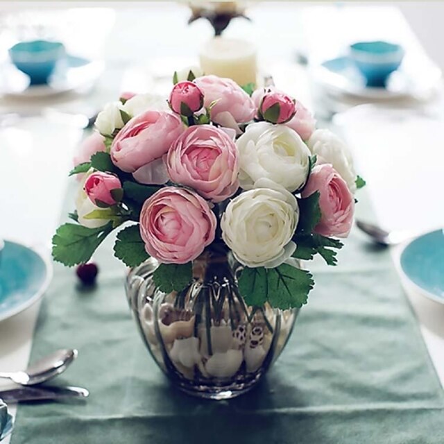  Seide Simple Style Strauß Tisch-Blumen Strauß 1