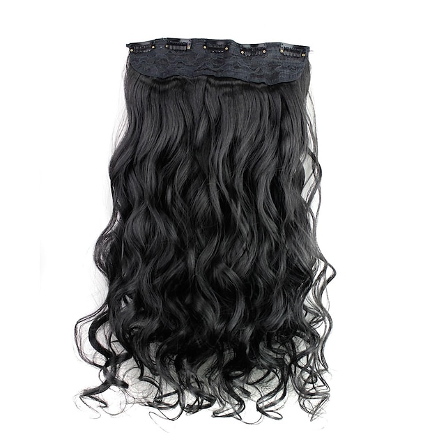  Curly Classic Synthetic Hair 22 inch Hair Extension Clip In / On Women's Daily