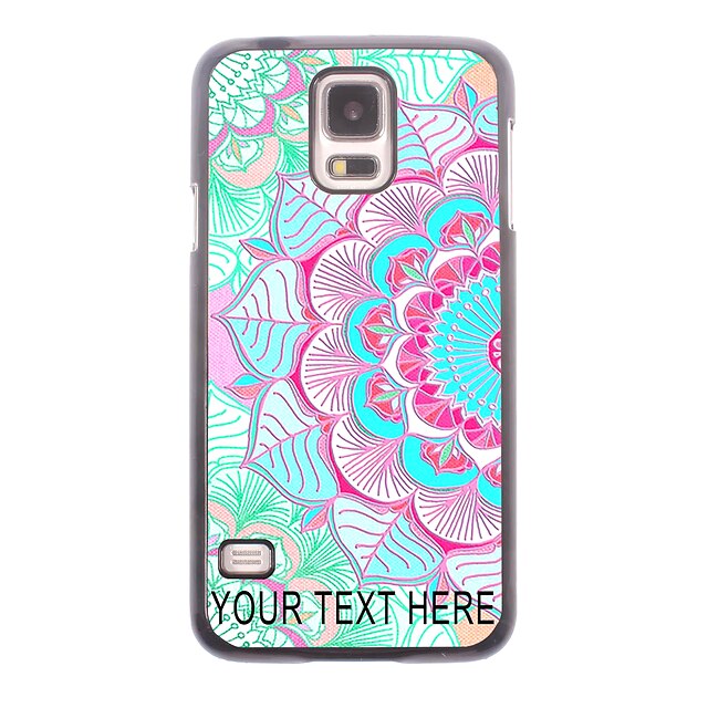 персонализированные телефон случае - половина цветочный дизайн металлического корпуса для Samsung Galaxy S5 i9600