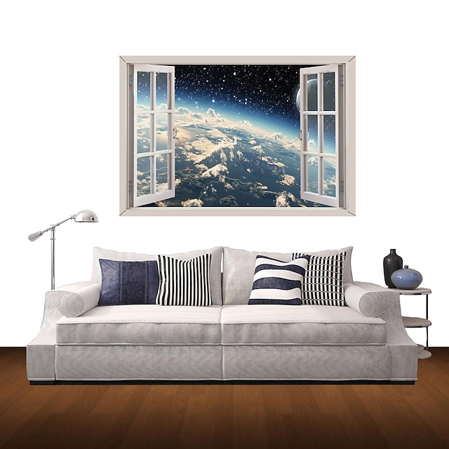  Landscape Abstract Wall Stickers 3D Wall Stickers Decorative Wall Stickers Material Removable Home Decoration Wall Decal