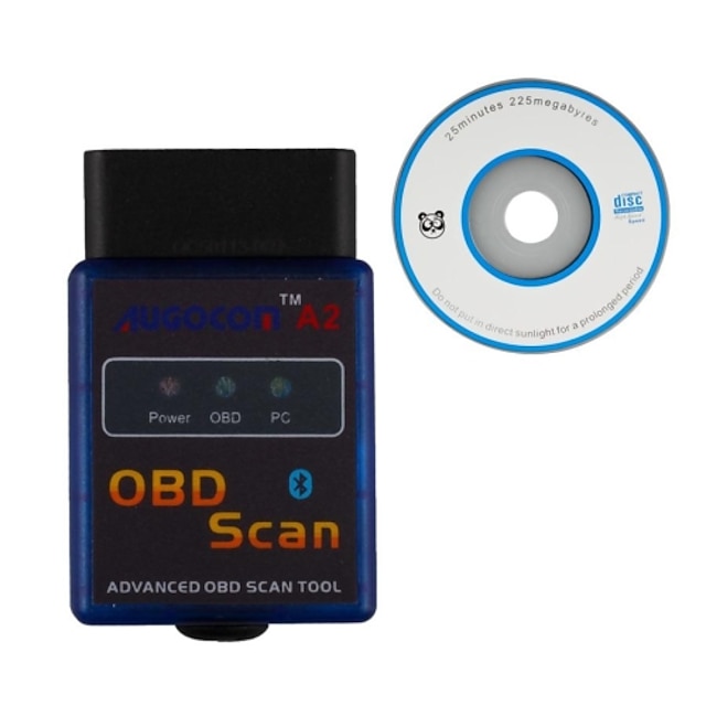  ugocom a2 ELM327 Vgate scannen geavanceerd hulpmiddel OBD2 bluetooth scan (ondersteuning van Android en Symbian) software v2.1