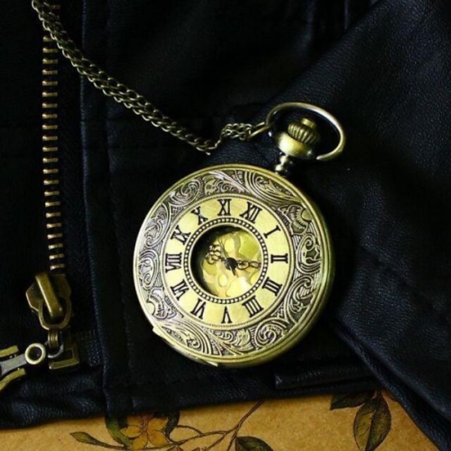  Pánské Kapesní hodinky Křemenný Slitina Kapela Retro Brązowy Bronzová