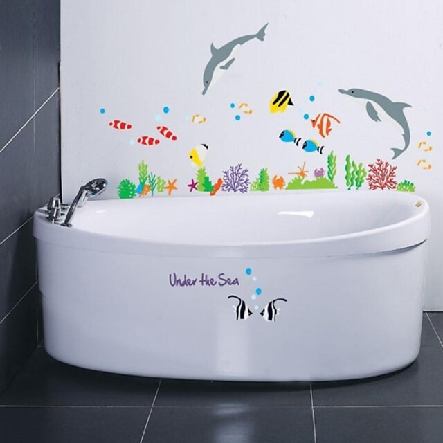  Wall Stickers Wall Decals, Style The Cartoon World Of The Sea PVC Wall Stickers