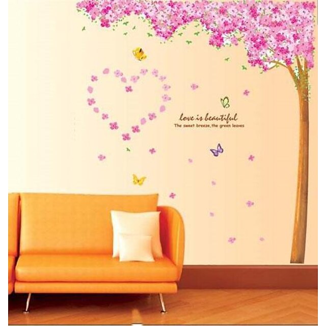  Decorative Wall Stickers - Plane Wall Stickers Animals / Romance / Fashion Living Room / Bedroom / Study Room / Office
