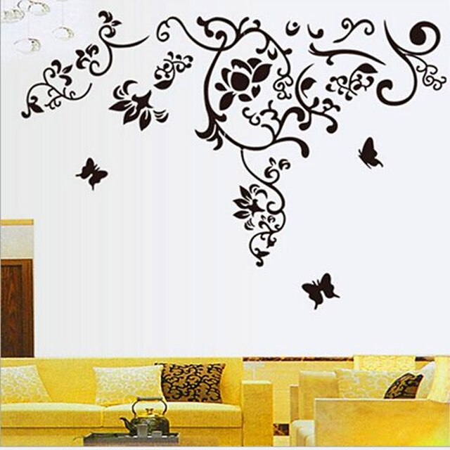  Removable Romantic Plan Color Rattan Living room/Sofa Backdrop Wall Sticker