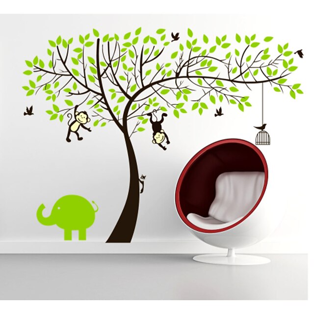  Baby Wall Decal Monkey Wall Decals Girl Decal Boy Decal Nursery Wall Decals Jungle Walls Decals