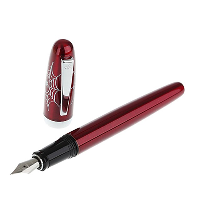  0.5mm Cartoon Burgundy Plastic Business and School Fountain Pen