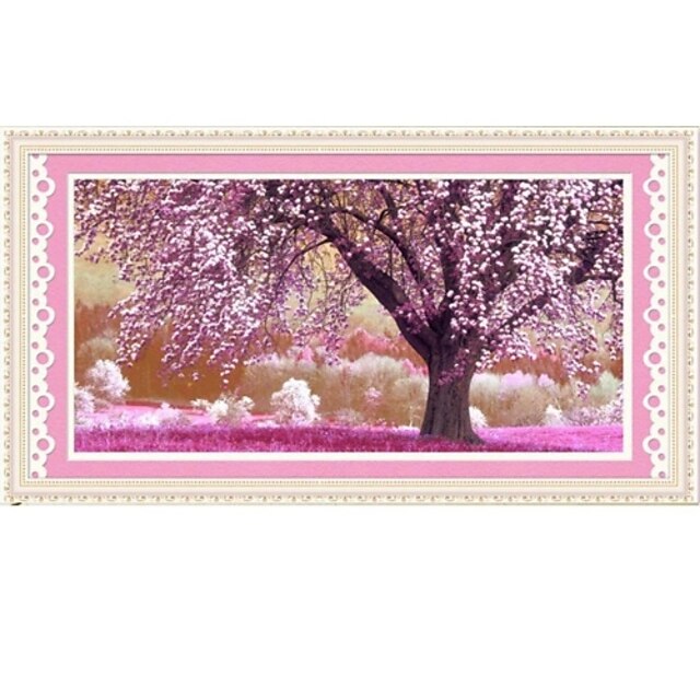  美しい桜の木のクロスステッチ