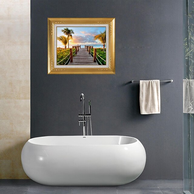  3d наклейки для стен наклейки на стены, приморские ванная комната декора наклейки росписи стены PVC