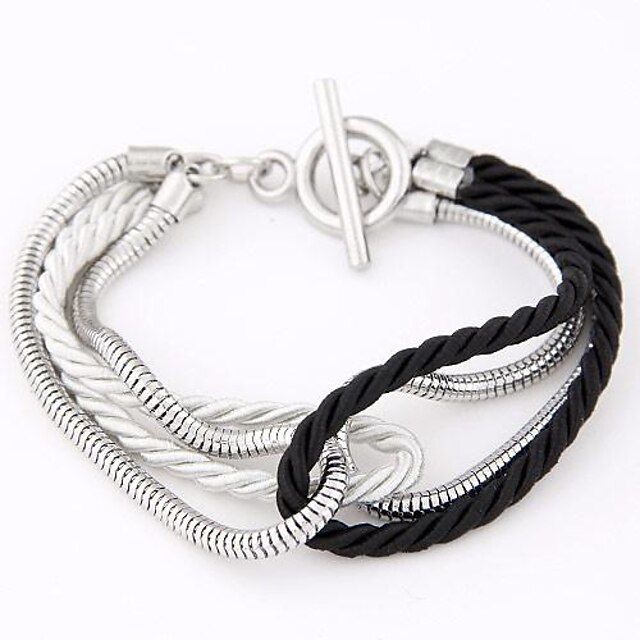  Fashion Rope Bracelet Jewelry Black / Purple / Pink For Daily
