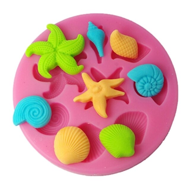  FOUR-C Silicone Mould Cupcake Top Mold Cake Design Supplies Color Pink