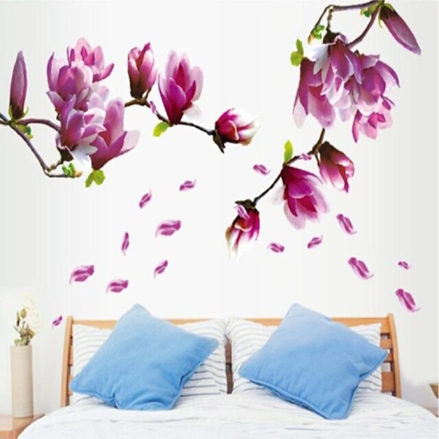  בוטניקה אנימציה רומנטיקה דוממים אופנה פרחים נוף פנטזיה מדבקות קיר מדבקות קיר מטוס מדבקות קיר דקורטיביות חוֹמֶר ניתן להסרה קישוט הבית