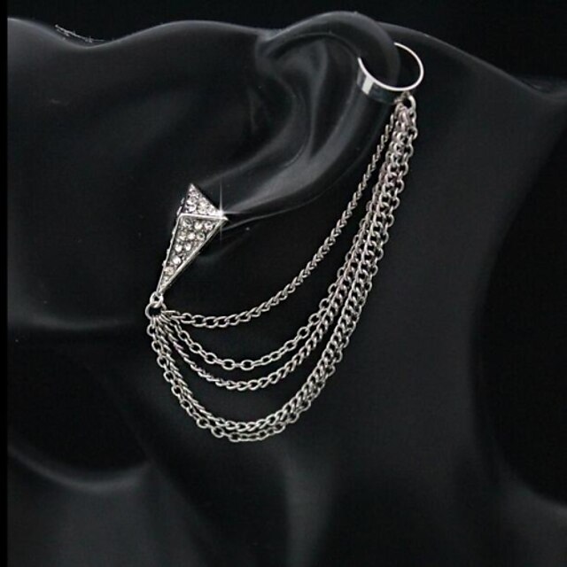  Men's Women's Ear Cuffs Multi Layer Imitation Diamond Alloy Jewelry Wedding Party Daily Casual Sports