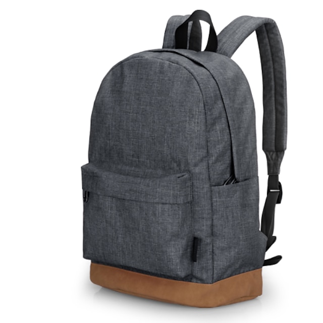  Men's Bags Canvas Backpack School Bag for Casual Sports All Seasons Light gray