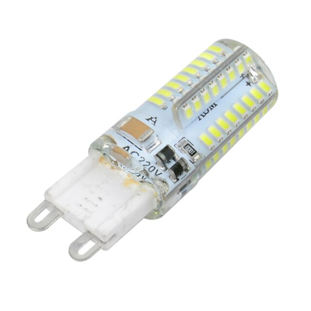  1pc 3 W LED Λάμπες Καλαμπόκι 300 lm G9 T 64 LED χάντρες SMD 3014 Με ροοστάτη Θερμό Λευκό Ψυχρό Λευκό 220-240 V / RoHs