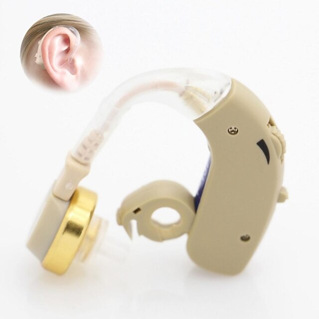  за ухо беспроводной усилитель звука регулируется слуховой аппарат для пожилых человека / людей пожилого возраста