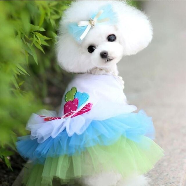  Σκύλος Φορέματα Ρούχα κουταβιών Καρδιά Ρούχα για σκύλους Ρούχα κουταβιών Στολές για σκύλους Ροζ Στολές για κορίτσι και αγόρι σκυλί Βαμβάκι XS Τ M L XL XXL