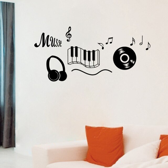  Wall Stickers Wall Decals, Music PVC Wall Stickers