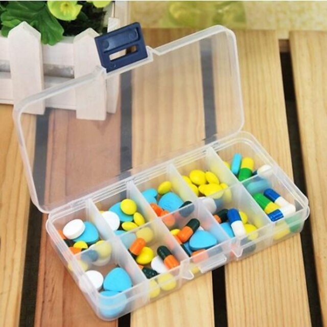  Plastic Inflated Mat Travel Pill Box/Case Travel Accessories for Emergency Rectangular