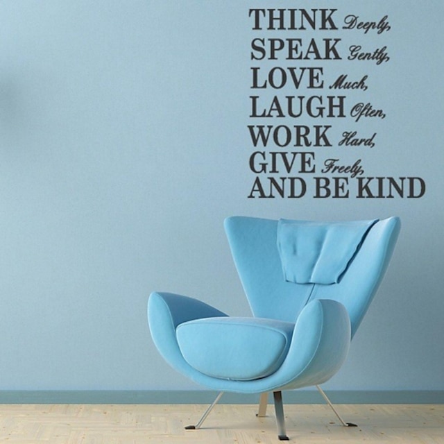  Wall Stickers Wall Decals,English Words & Quotes PVC Wall Stickers
