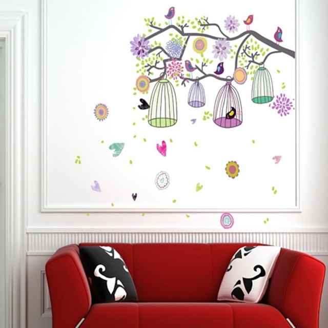  Decorative Wall Stickers - Animal Wall Stickers Landscape / Animals Living Room / Bedroom / Bathroom / Washable / Removable