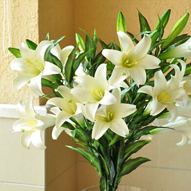  Kunstbloemen 1 Tak Europese Stijl Lelies Bloemen voor op tafel
