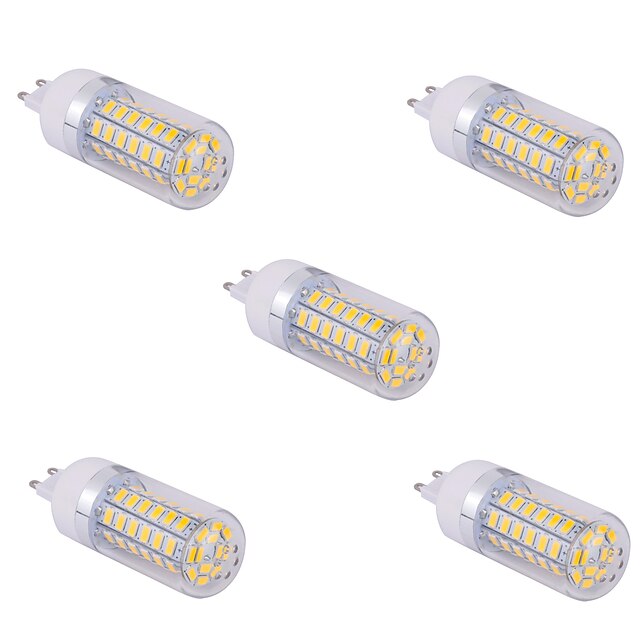  YWXLIGHT® 5 stuks 10 W LED-maïslampen 1500 lm G9 T 60 LED-kralen SMD 5730 Warm wit Koel wit 220 V 110 V